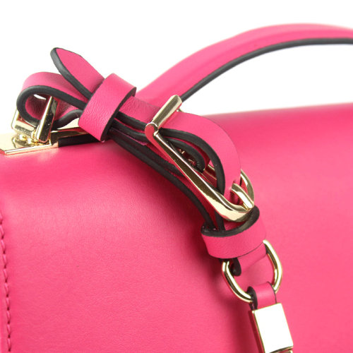 2014 Valentino Garavani flap shoulder bag 30cm V0082 rosered - Click Image to Close